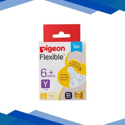 Pigeon Flexible Slim Neck Y Cut 6+ Months Peristaltic Nipple 1’s