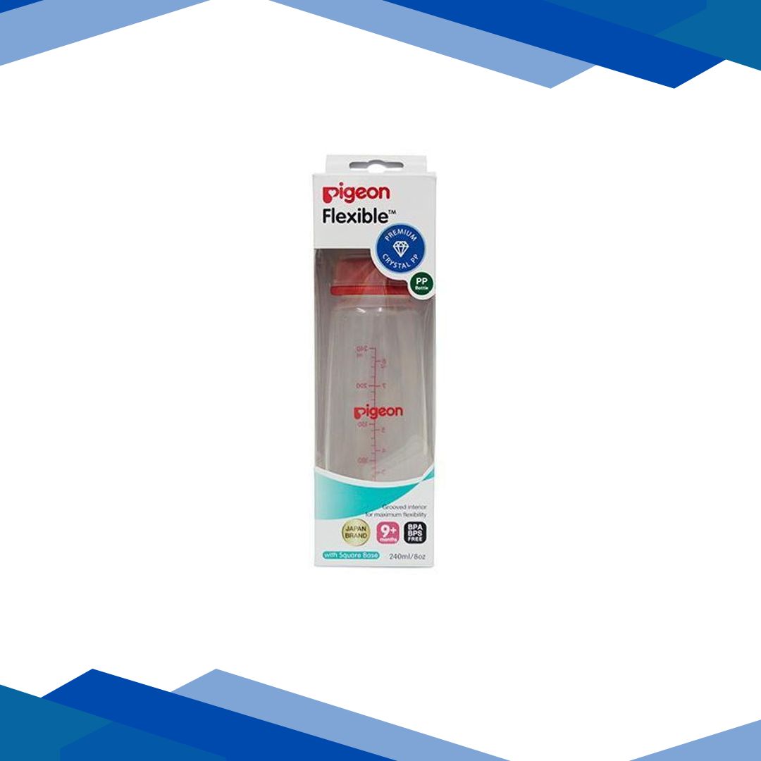 Pigeon Peristaltic Clear Nursing Bottle Kpp Nipple (L) 240 ml