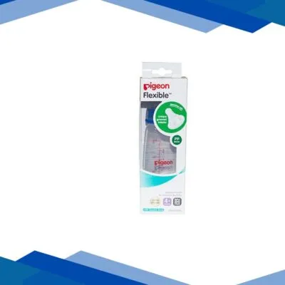Pigeon Peristaltic Nursing Bottle Kpp Nipple (M) – Blue 200 ml