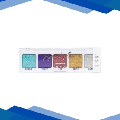 Pigment Play Max Effects Mini Rainbow Glow Glitter Palette – Desire 4.5gm