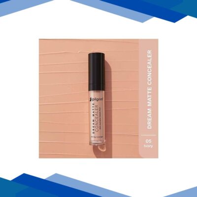 Pilgrim Full Coverage Concealer Crease Resistance & Lightweight with Matte Finish Ivory-05 7.3 ml