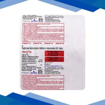 PIO M 15mg Tablet 15’S