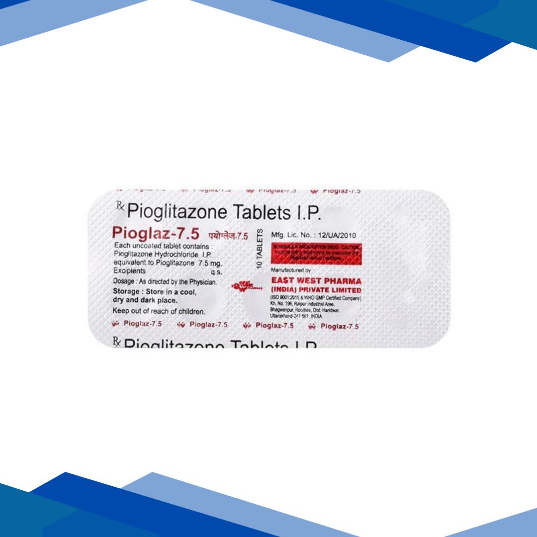 Pioglaz 7.5mg Tablet 10’S