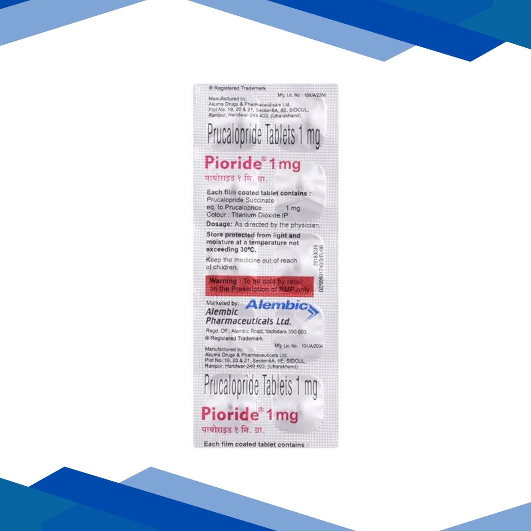 PIORIDE 1mg Tablet 10’s