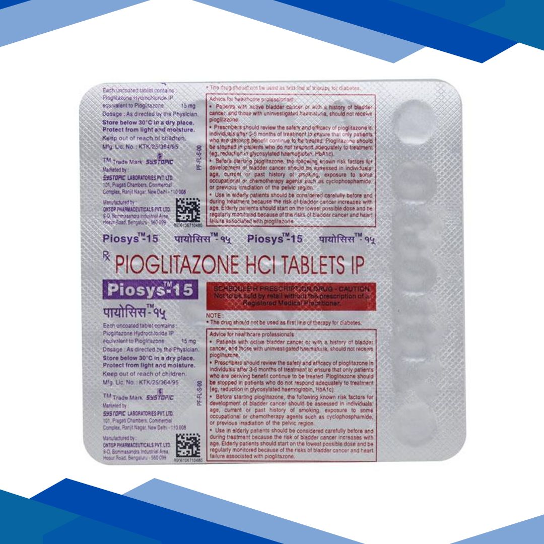 Piosys 15mg Tablet 30’S