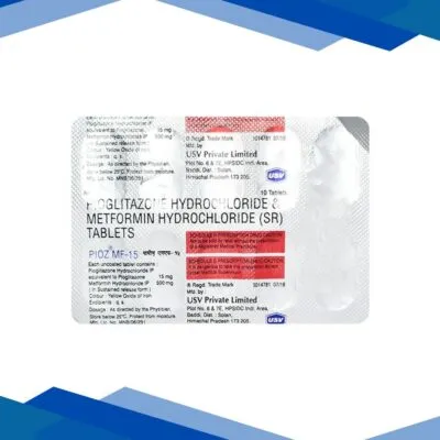 Pioz MF 15mg Tablet 10’S