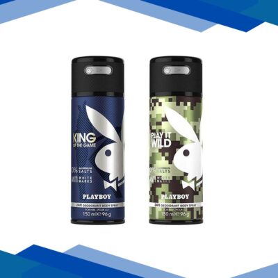 Playboy King + Wild Deo New Combo Set – Pack of 2 Mens 300 ml