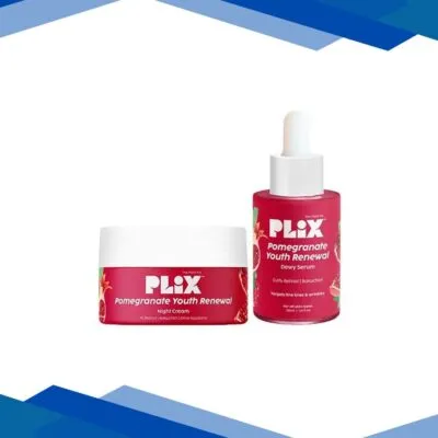 PLIX 0.6% Retinol Face Serum and 1.20% Retinol Night Cream with Bakuchi Oil – Anti Ageing, Reduces Fine Line & Wrinkles for Men & Women (30ml + 50gm) 1’s