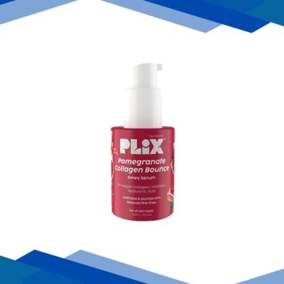 PLIX Pomegranate Collagen Bounce Serum for Reducing Fine Lines & Wrinkles, Vegan Collagen Booster for Plump & Contoured Skin 30 ml