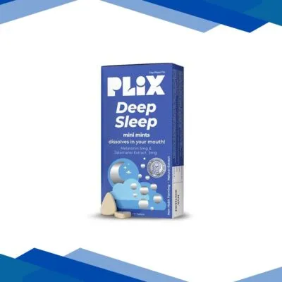 Plix The Plant Fix Melatonin Deep Sleep Oral Dissolving Mini Mints Effervescent, 30 Mints 1’s