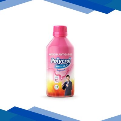 Polycrol Sugar Free Xpress Relief Antacid Antigas Gel – Mint 200 ml