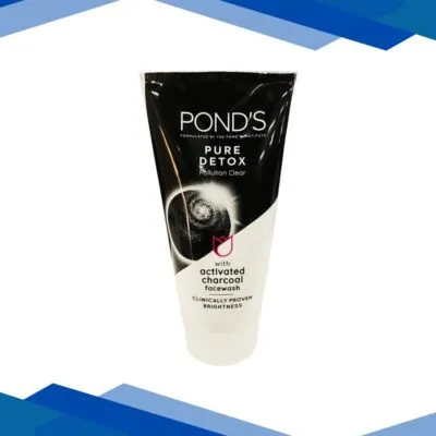 Pond’S Pure Detox Pollution Clear Face Wash with Activated Charcoal 150 gm
