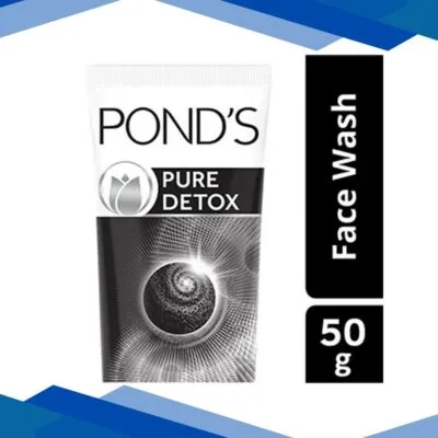 Pond’S Pure Detox Pollution Clear Face Wash with Activated Charcoal 50 gm
