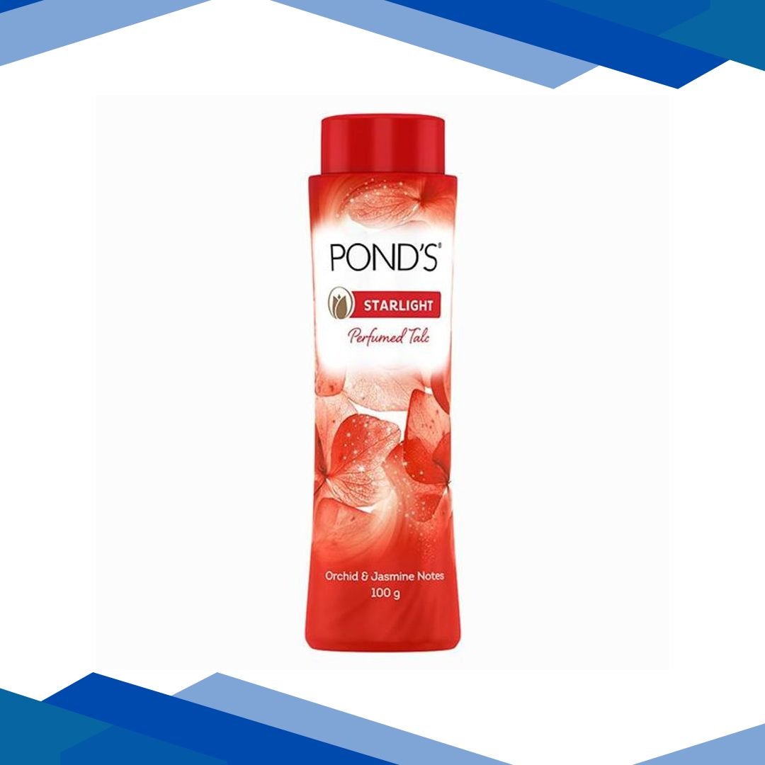 Pond’s Starlight Perfumed Talc Powder, Orchid & Jasmin Notes 100 gm
