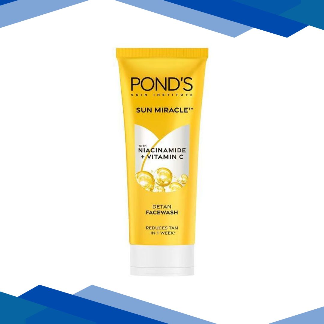 Pond’S Sun Miracle Detan With Niacinamide + Vitamin C Face Wash 100 g