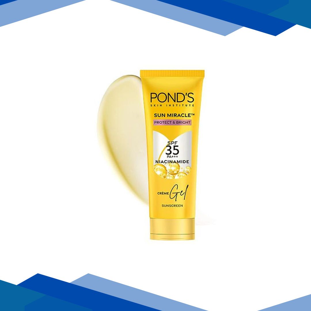 Pond’s Sun Miracle SPF 35 PA+++ Creme Gel Sunscreen – Protect and Bright, with Niacinamide 15 gm