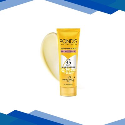 Pond’s Sun Miracle SPF 35 PA+++ Creme Gel Sunscreen – Protect and Bright, with Niacinamide 50 gm