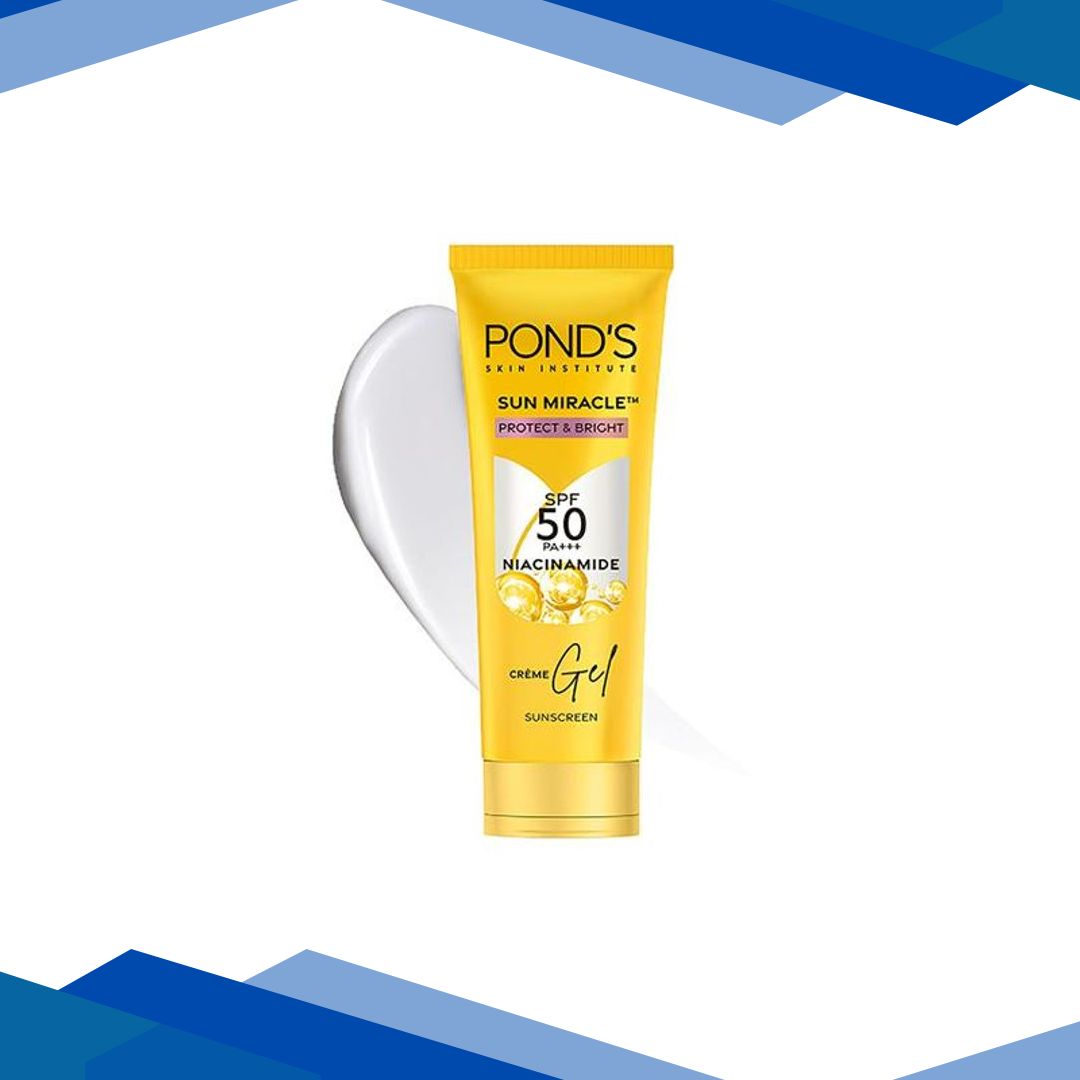 Pond’s Sun Miracle SPF 50 PA+++ Creme Gel Sunscreen – Protect and Bright, with Niacinamide 12 gm