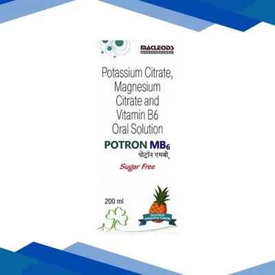 POTRON MB6 DELICIOUS PINEAPPLE FLAVOUR SUGAR FREE Oral Solution 200ml