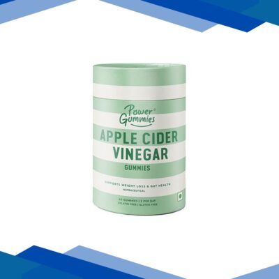 Power Gummies Apple Cider Vinegar Gummies for Managing Weight with Green Apple Flavour-60 Gummies 1’s