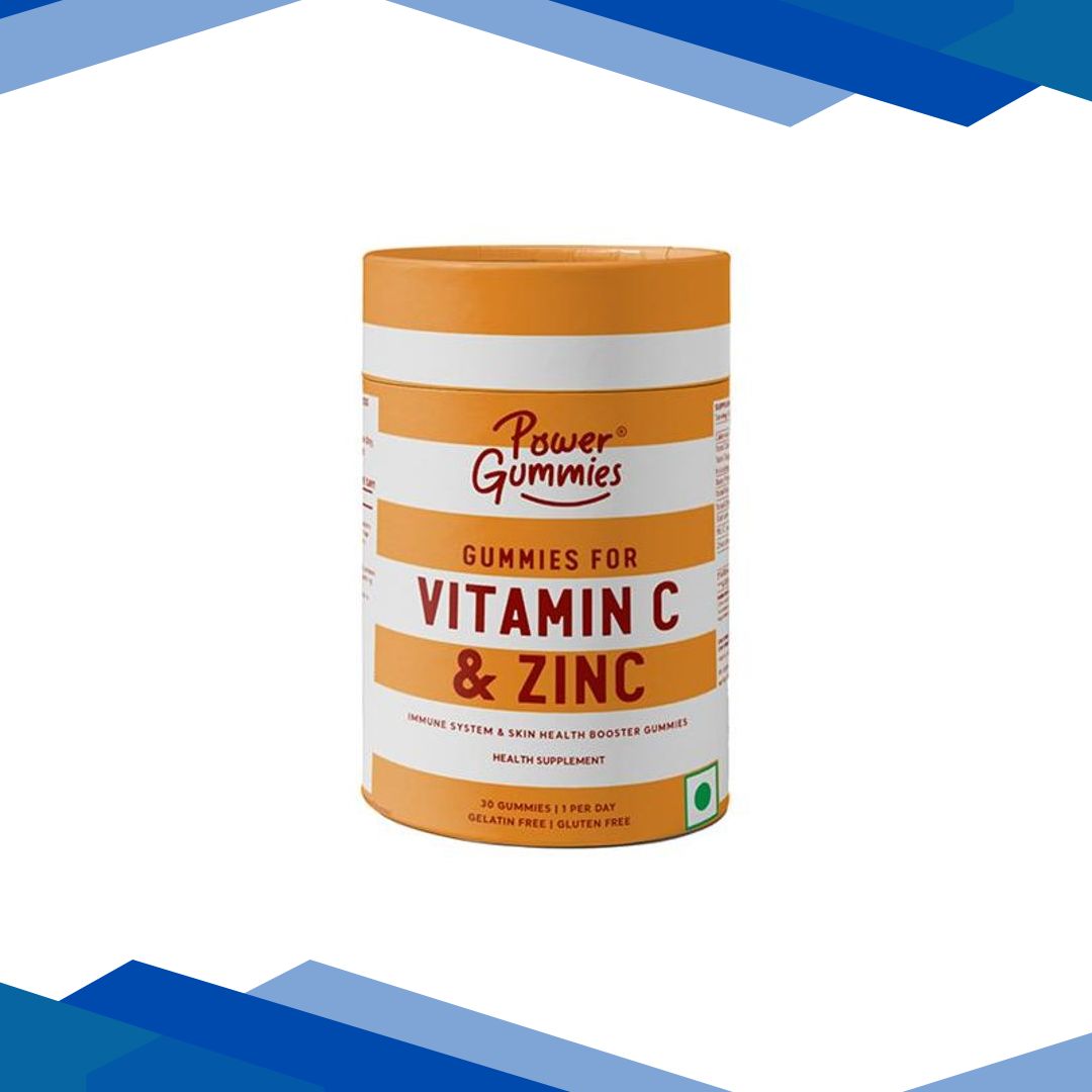 Power Gummies for Vitamin C & Zinc-Boosts Immunity with Orange Flavour-30 Gummies 1’s