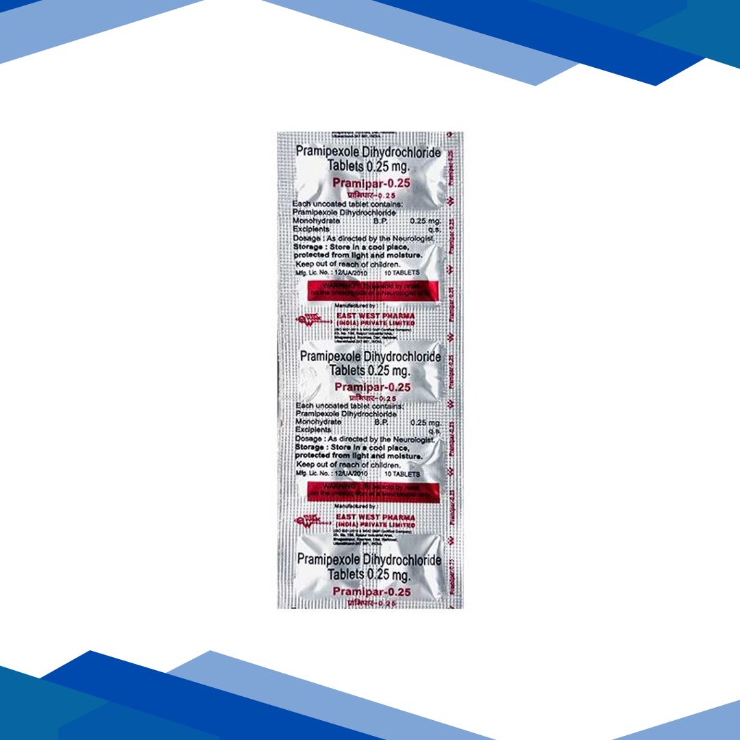 Pramipar 0.25mg Tablet 10’S
