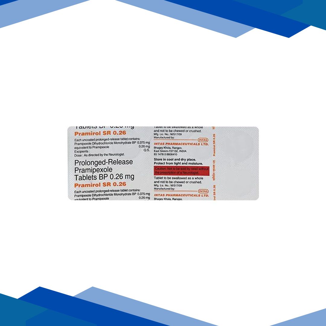 Pramirol SR 0.26mg Tablet 10’S