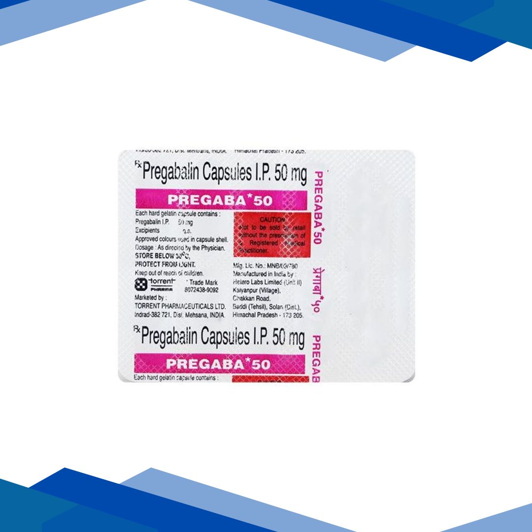 Pregaba 50mg Capsule 10’S
