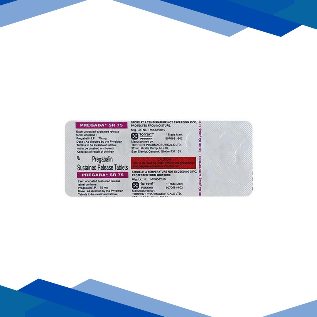 Pregaba SR 75mg Tablet 10’S
