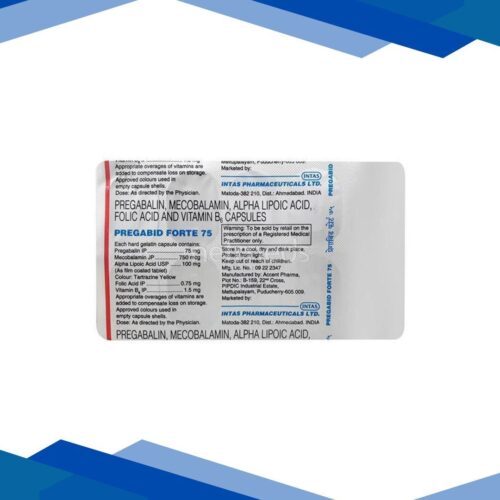 Pregabid Forte 75mg Capsule 10'S