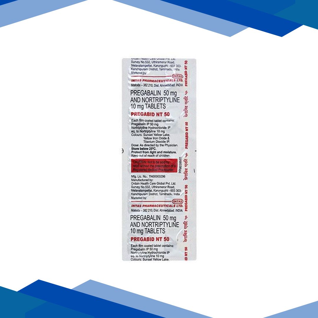 Pregabid NT 50mg Tablet 10’S