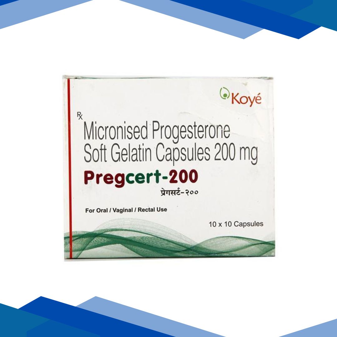 Pregcert 200mg Capsule 10’S