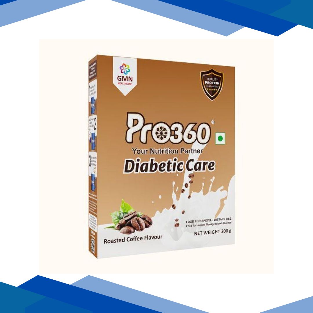 Pro360 Diabetic Care Nutrition Powder – Roasted Coffee (Refill Pack) 200 gm