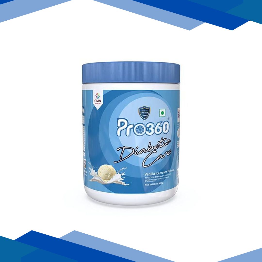 Pro360 Diabetic Care Pro Protein Powder – Vanilla Icecream Flavour 500 g