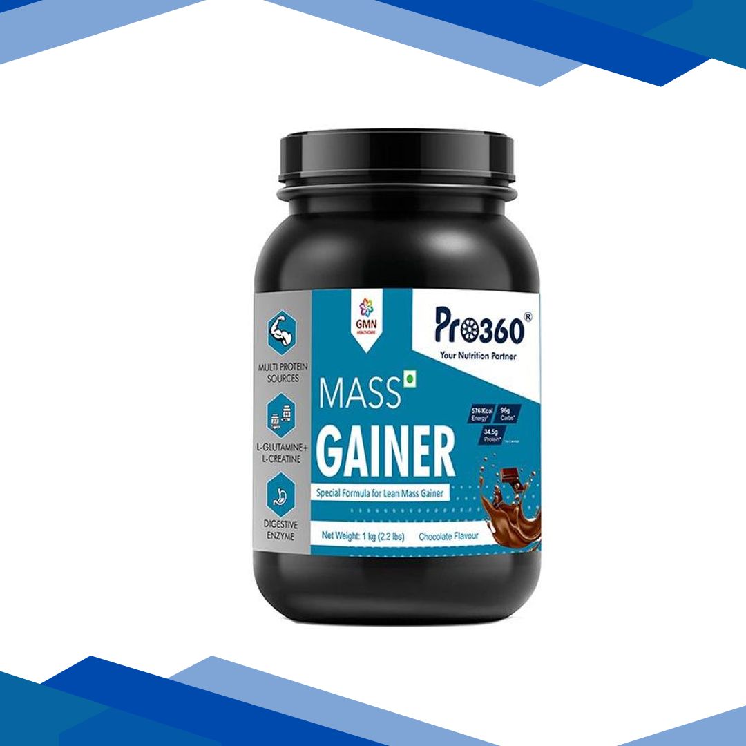 Pro360 Mass Gainer Protein Powder – Chocolate Flavour 1 kg