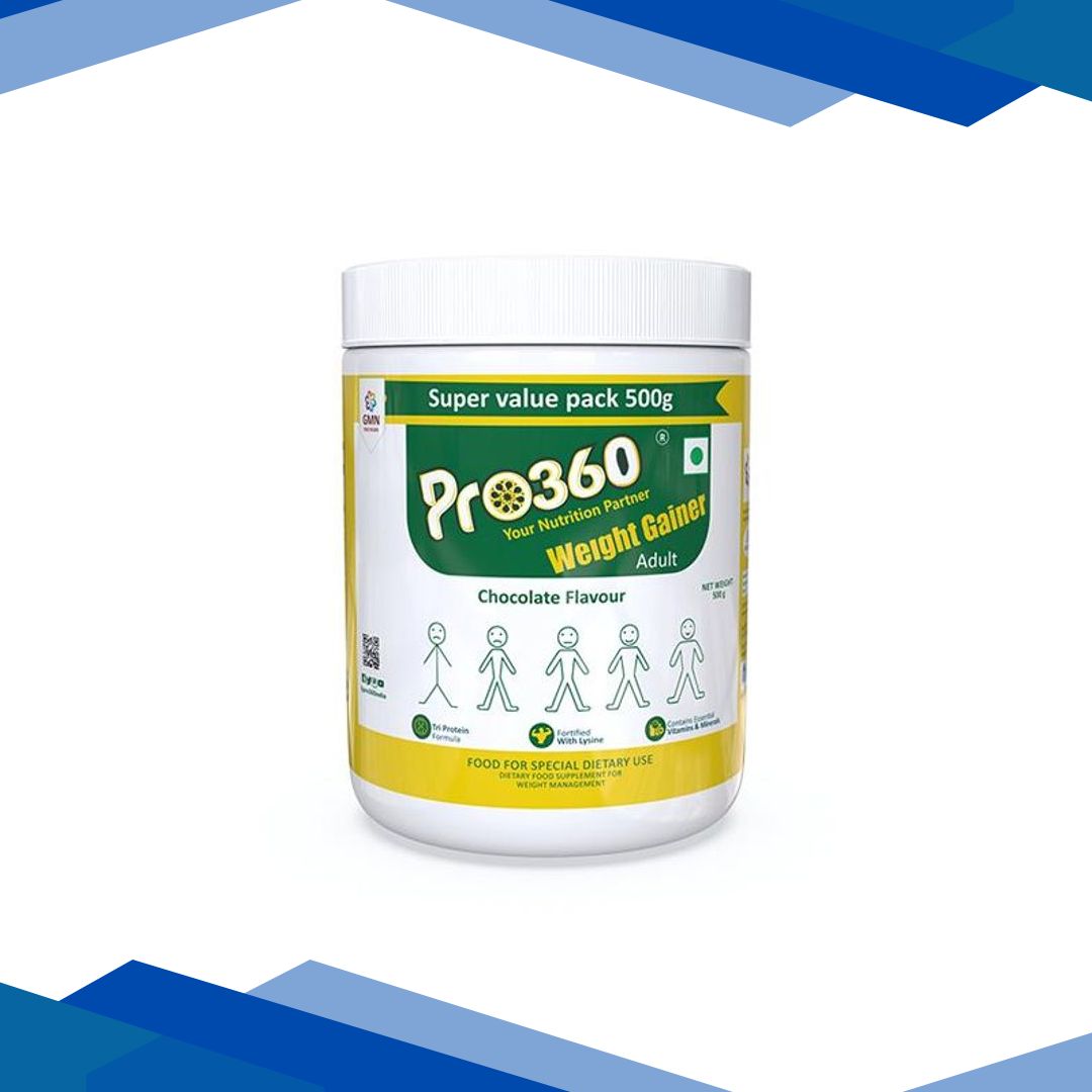 Pro360 Weight Gainer Adult Nutritional Powder – Chocolate Flavour 500 gm