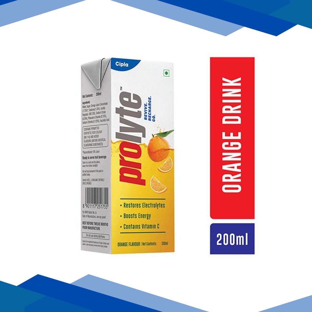 PROLYTE REHYDRATE ORANGE FLAVOUR Liquid 200ml