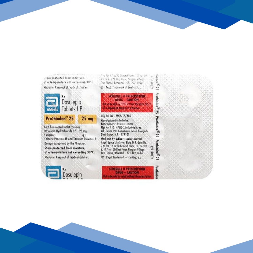 Prothiaden 25mg Tablet 15’S