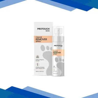Protouch Callus Remover Spray, Potent Formula to Remove the Tough Dead skin and Reveal Soft Heels 100 ml