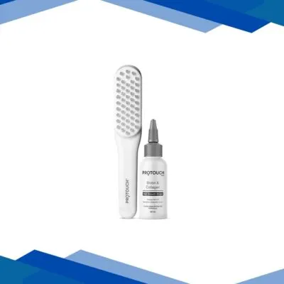 Protouch Complete Hair Growth Combo, LED Therapy Comb, Head Massager, Biotin Collagen Hair Growth Serum, Controls Hair Fall, Boost Hair Regrowth 1’s