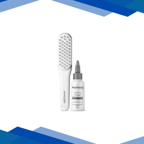 Protouch Complete Hair Growth Combo, LED Therapy Comb, Head Massager, Biotin Collagen Hair Growth Serum, Controls Hair Fall, Boost Hair Regrowth 1’s
