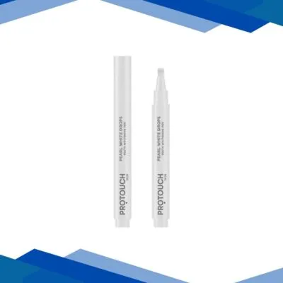 Protouch Pearl White Drops, Teeth Whitening Pen Gel, Whiter Teeth & Fresher Breath for a Brighter Smile on-the-go, Enamel Safe 2.8ml