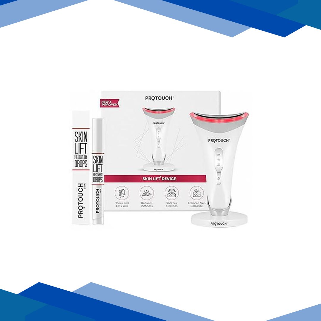 Protouch Skin Lift Combo, Skin lift Device & Recovery Drops, Facial Massager for Youthful Bright Uplifted Glowing Facial at Home 1’s
