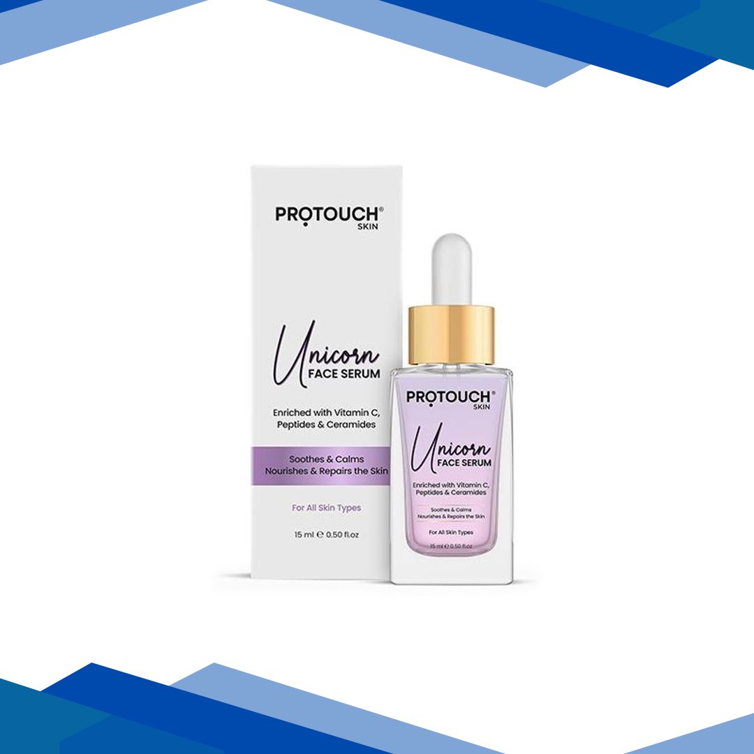 Protouch Unicorn Face Serum with Vitamin C, Niacinamide & Ceramides, Repairs, Hydrates & Brightens Skin 15ml