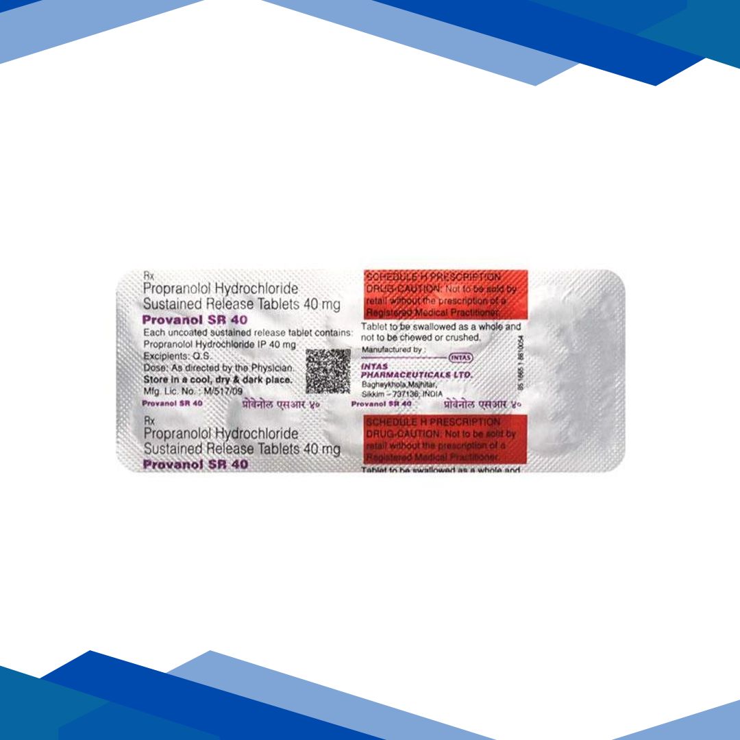 Provanol SR 40mg Tablet 10’S