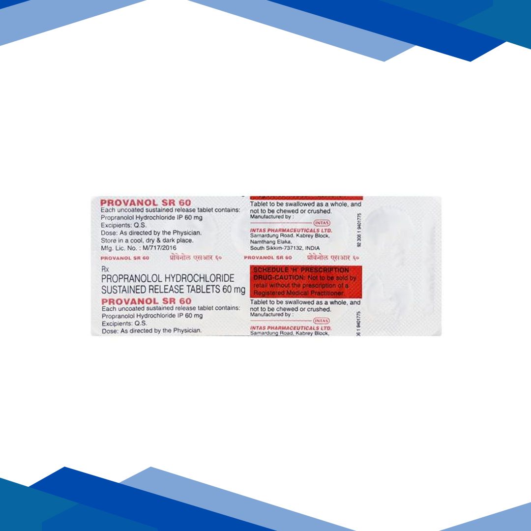 Provanol SR 60mg Tablet 10’S