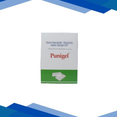 Punigel Standard Sterile Haemostatic Absorbable Gelatine Sponge (Pack of 80 x 50 x 10 mm)