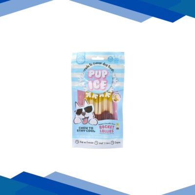 Pup Ice Rocket Lollies Banana & Chocolate Flavour 2’s