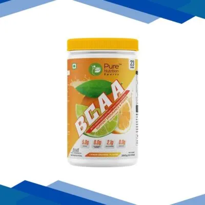 Pure Nutrition BCAA Powder – Lemon Orange Flavor For Adult (Men) 250 gm