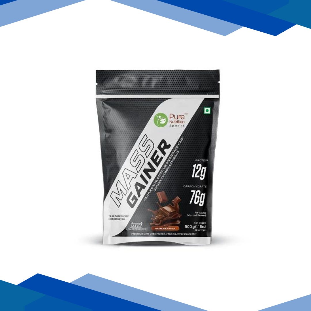 Pure Nutrition Mass Gainer Protein Powder – Chocolate Flavour 500 gm